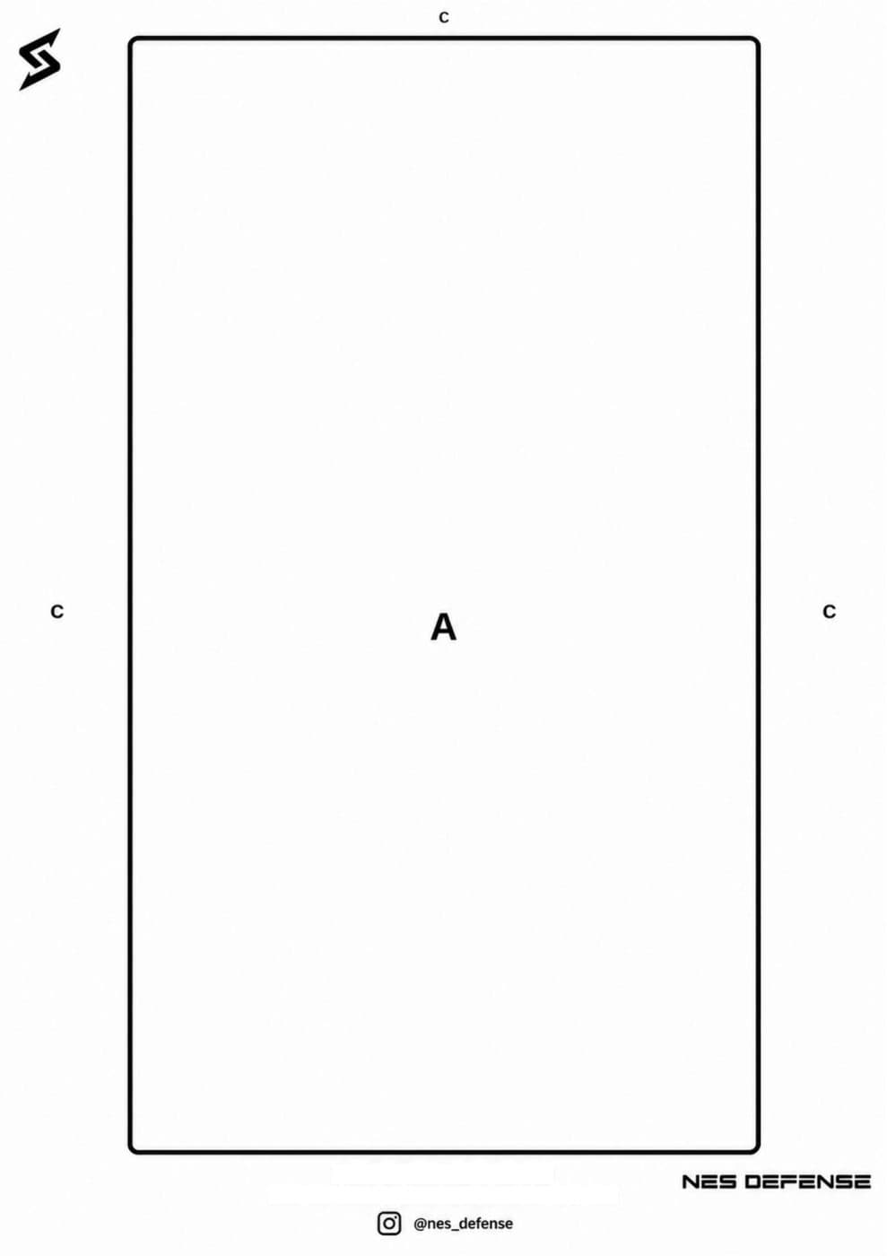 The NES Alpha printable training target, with its single measurable hit zone